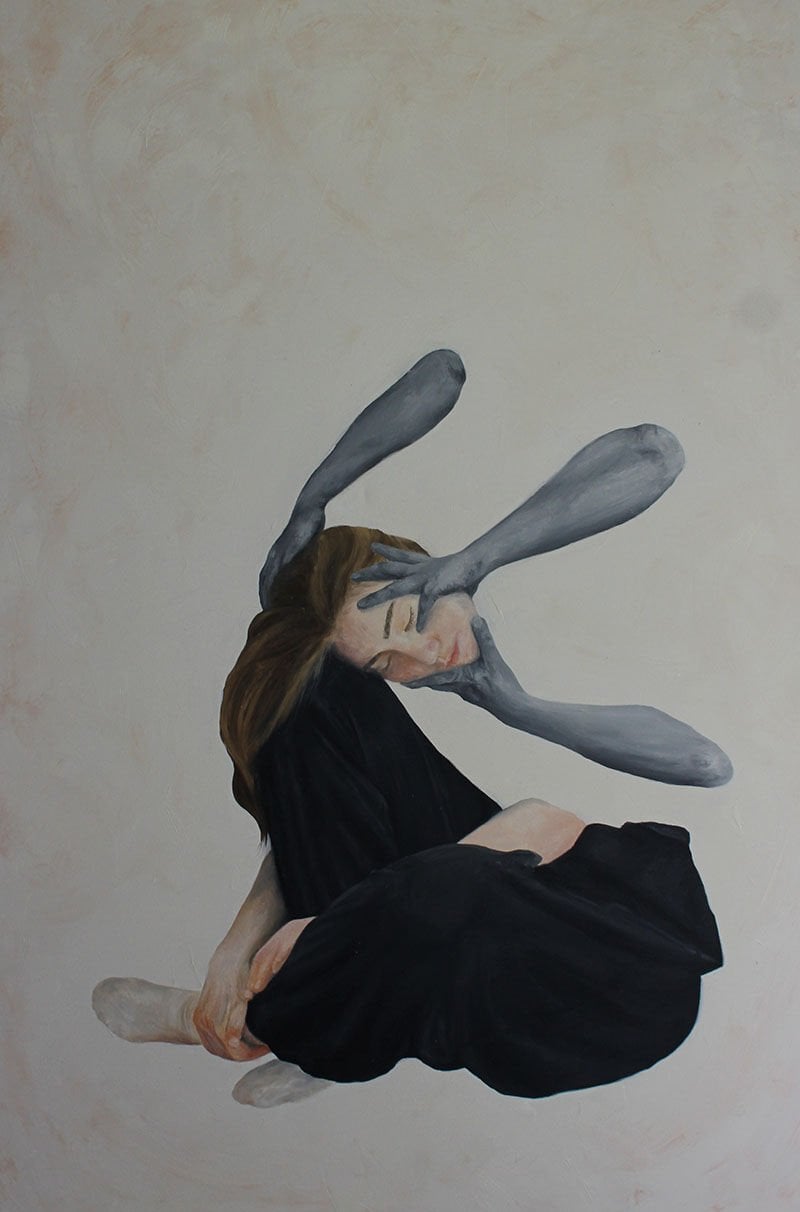 Manipülasyon III, 2023, tuval üzerine yağlıboya, 80x120 cm.