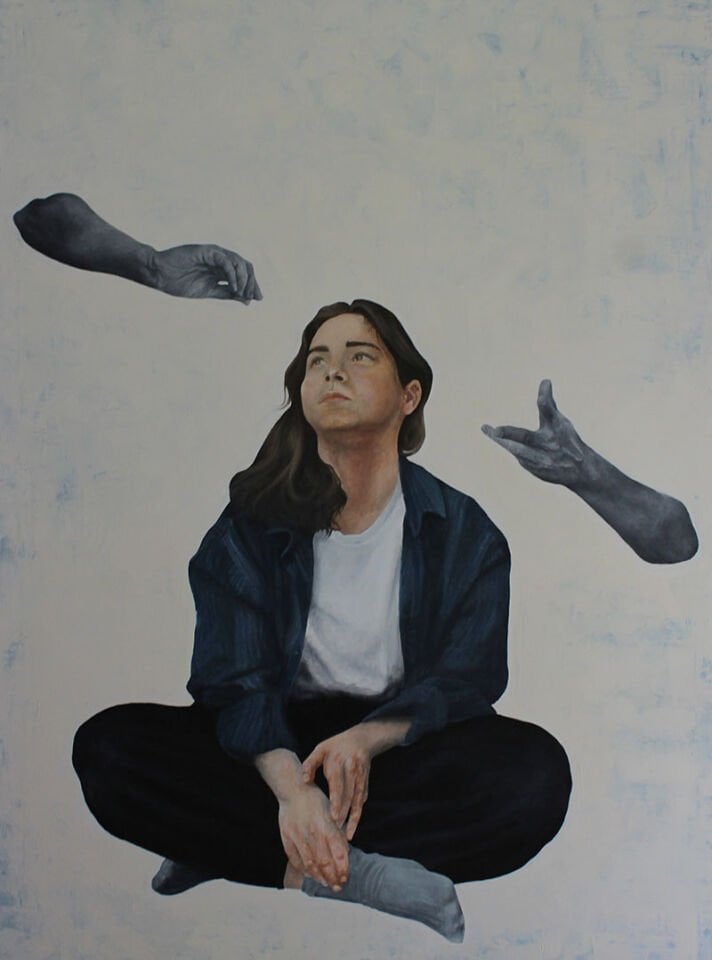 Manipülasyon II, 2023, tuval üzerine yağlıboya, 90x120 cm.